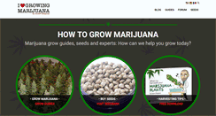 Desktop Screenshot of ilovegrowingmarijuana.com